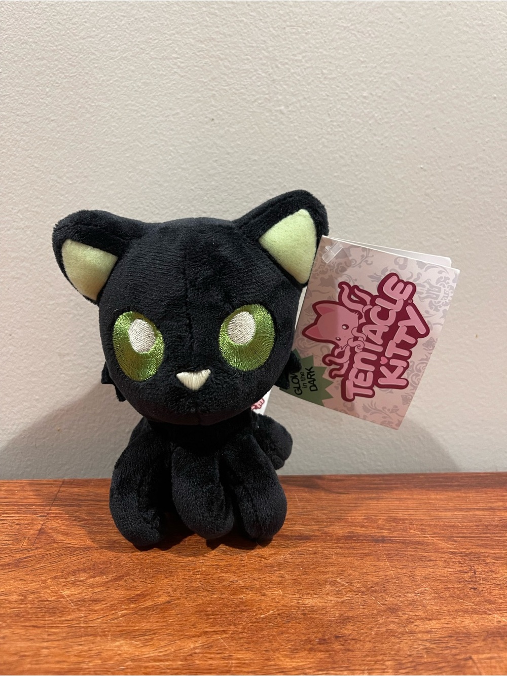 Tentacle Kitty Moonlight Little One Plush 2020 HTF Rare Glow Black Cat Green Eye
